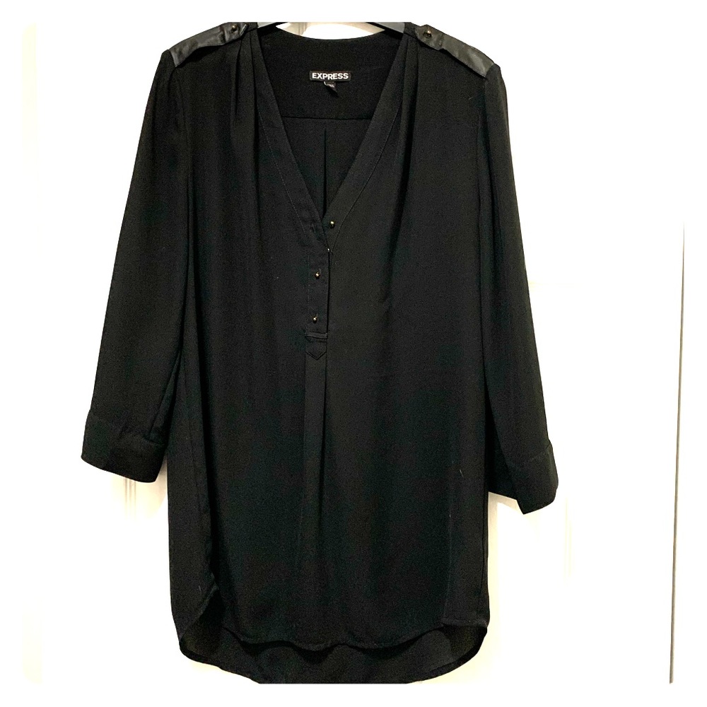 Express Black Portofino - leather accents, size S